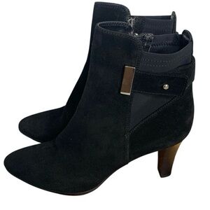 Aquatalia black suede leather boots size 10